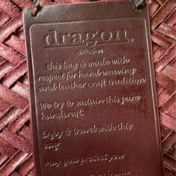 DRAGON DIFFUSION Burgundy Triple Jump Big Tote - Picture 2 of 3